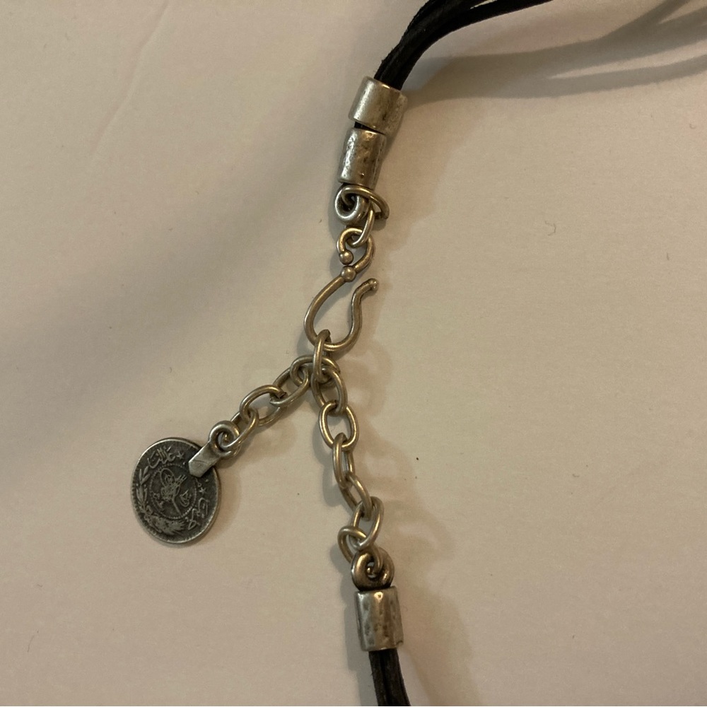 Silver Geometric Statement Necklace - image 5